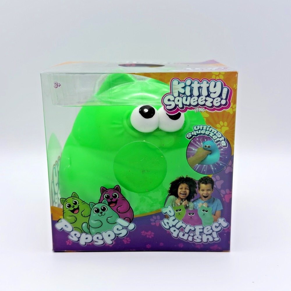 Jumbo Squeeze Squishy Kitty Fidget Toy Viral Sensory Stress Relief New in Box